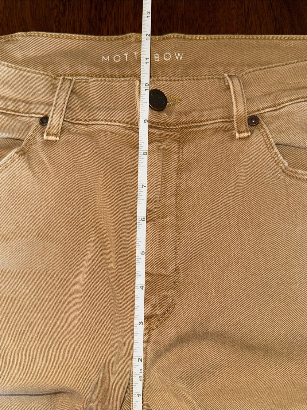 Mott & Bow Slim Mercer Jeans Khaki Men’s Size 34 x 30